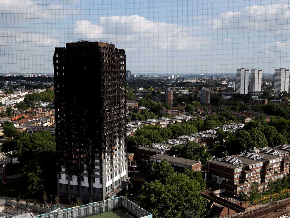Contractors working on the renovation of London's Grenfell Tower were asked by the building's managers to reduce costs. AP/PTI Photo