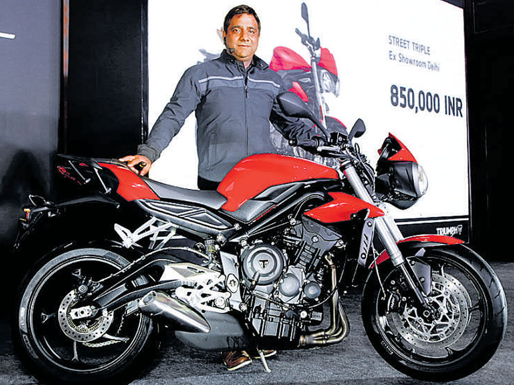 Triumph Motorcycle India Managing Director Vimal Sumbly.