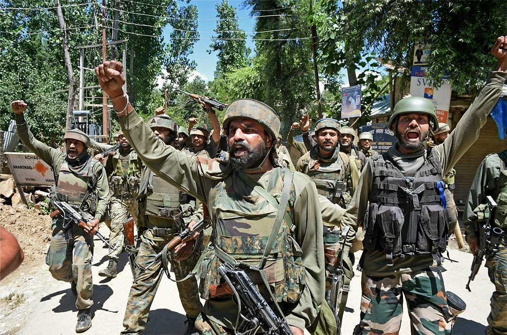 Security forces launched a search operation in Bahmnoo area of Pulwama this morning following information about presence of militants there, a police spokesman said. pti file photo