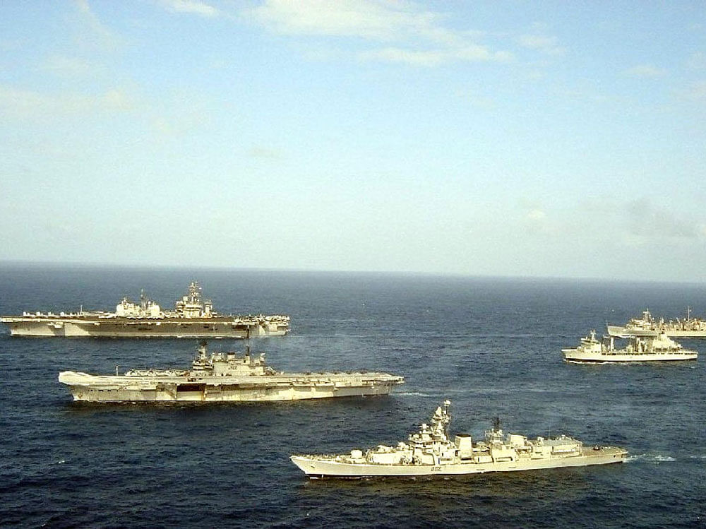 India, Japan and USA to hold naval exercise next week