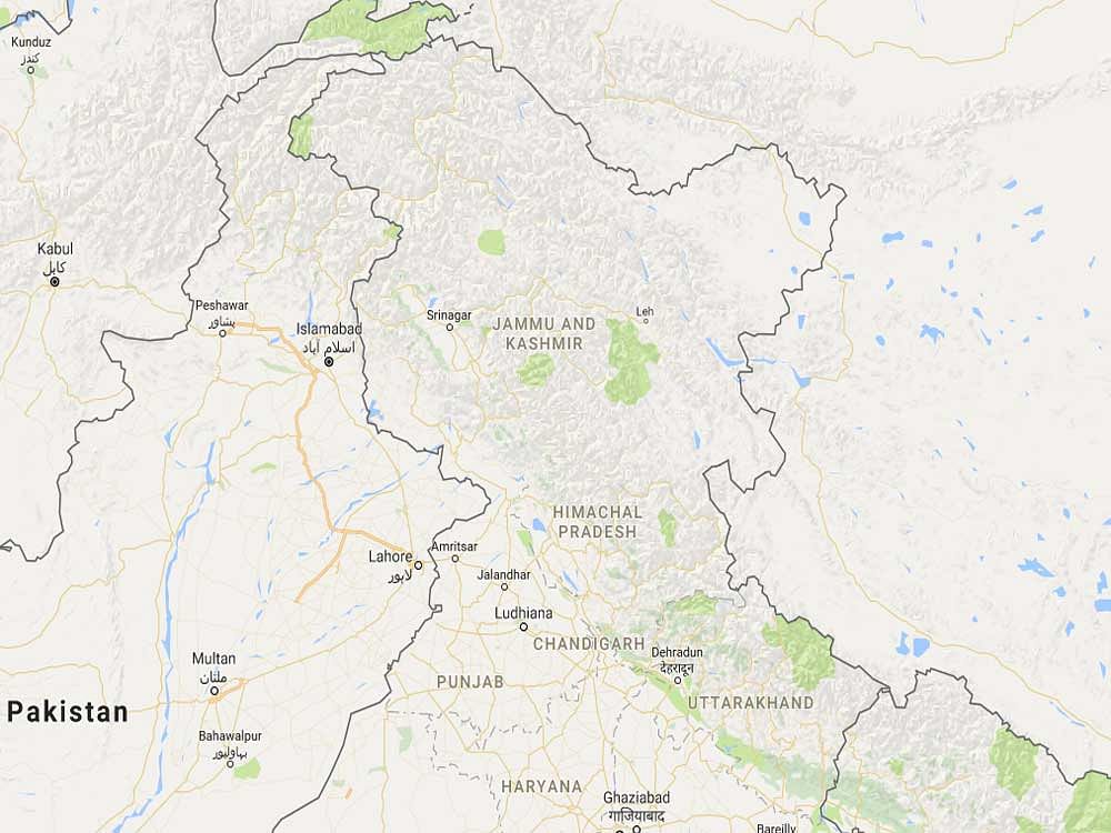 A medium intensity earthquake measuring 5.2 on the Richter scale jolted the India-Pakistan border region in Jammu and Kashmir. Map