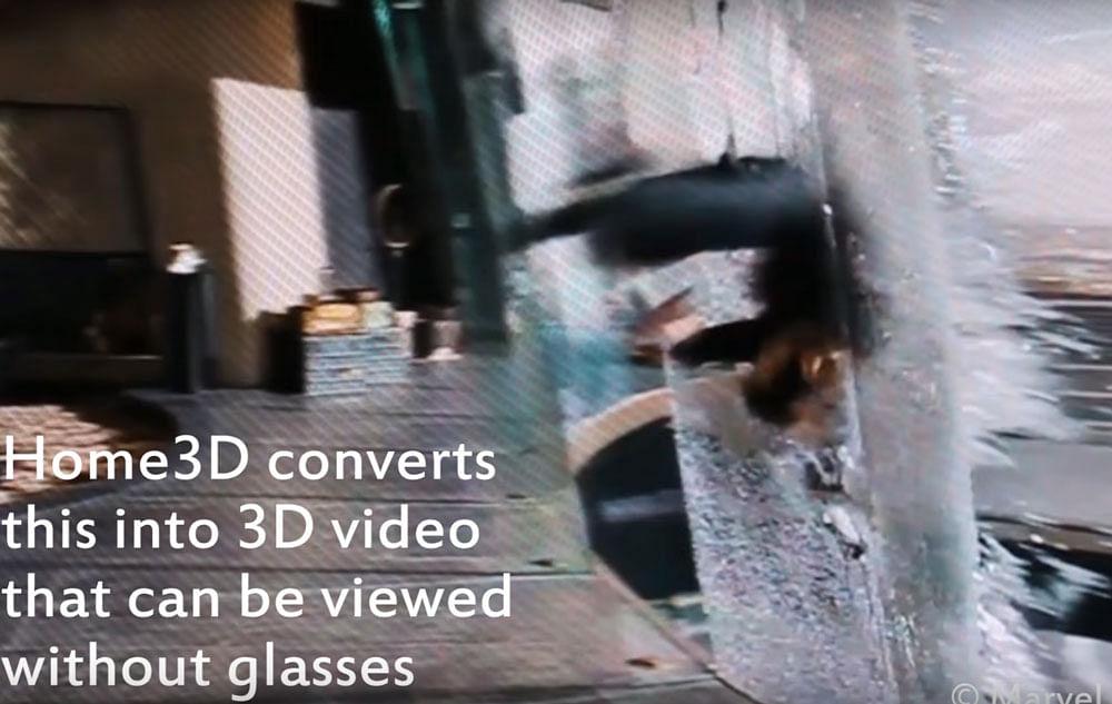 MIT scientists have developed a new way to watch 3D content, without needing the glasses traditionally used to view them. Photo credit: YouTube/MITCSAIL.
