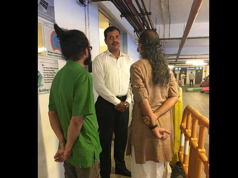 Film maker Ashish Avikunthak today claimed that he was denied entry into a city mall for wearing a dhoti, which was denied by the mall authorities. Picture courtesy Facebook