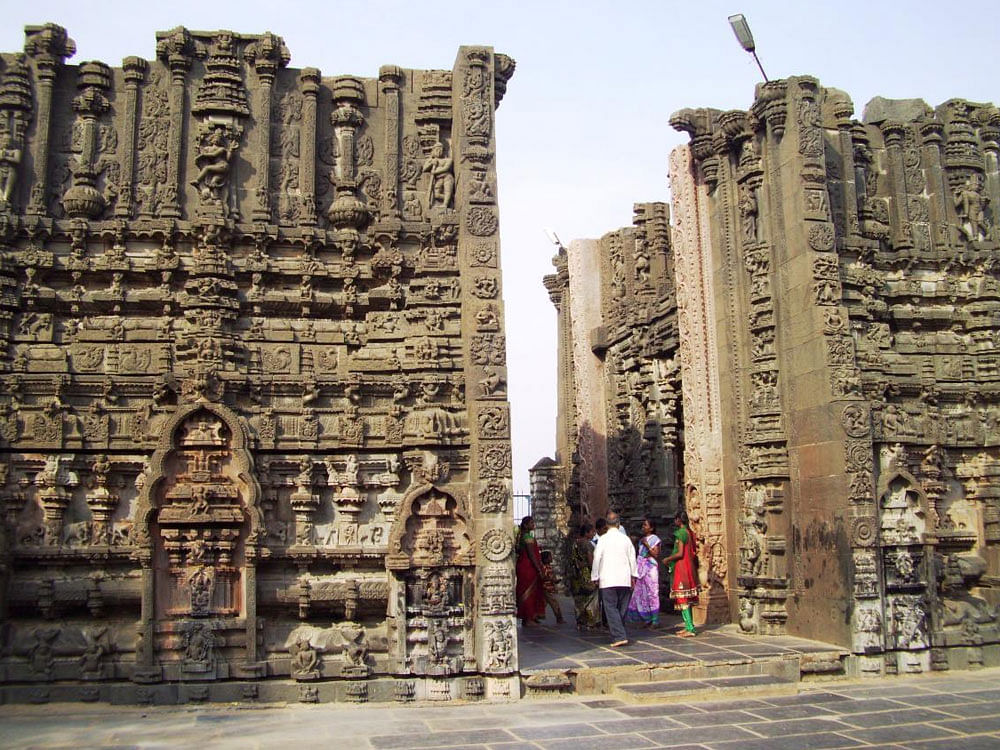 not done The unfinished 'gopura' in  Bugga Ramalingeswara Temple.  Photo by author