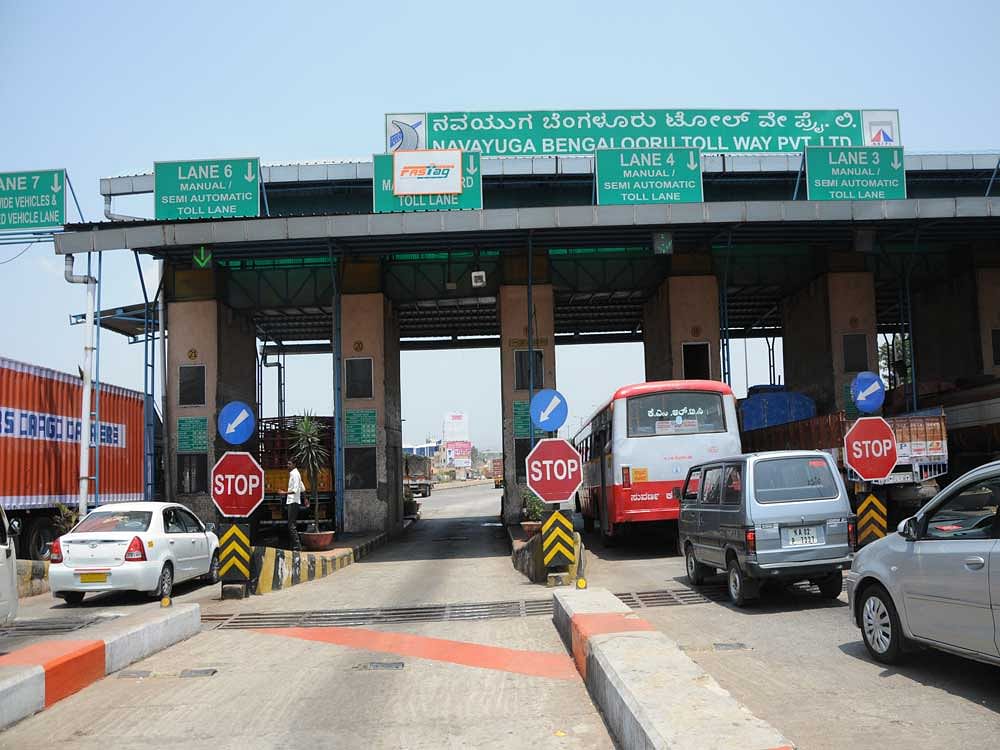 If such roads are indeed necessary, the toll collection could be automated, says M A Saleem, former Additional Commissioner of Police, Traffic. He draws attention to the Singapore model, where the toll and congestion tax are deducted electronically from passing vehicles by sensors placed overhead.  Deccan Herald file photo