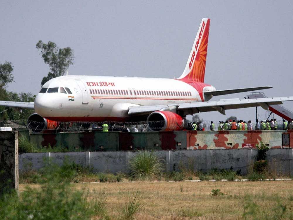 A mishap was averted at the Mangaluru airport in Karnataka in the wee hours today when an AI aircraft from Dubai with 185 passengers on board, veered off the runway slightly while touching down, an Air India Express official said. Press Trust of India file photo for representation