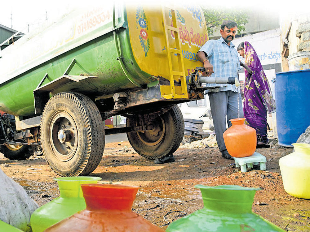 Bengaluru, which lost 80% of surface water between 1990 and 2015, is not far from going bone dry thanks to urbanisation, the WRI study warns. The city gets 2,961 MLD (million litres per day) water against the demand for 3,347 MLD. Deccan Herald file photo