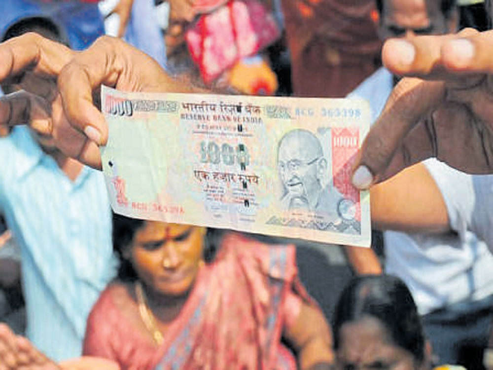 The Centre today told the Supreme Court that no more grace period will be granted for depositing the scrapped Rs 500 and Rs 1,000 notes, saying the very object of demonetization and elimination of black money will be defeated if a fresh window is given. File photo