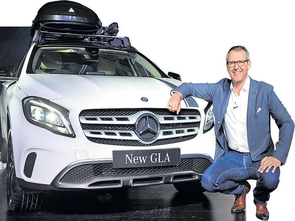 Michael Jopp with the new Mercedes-Benz GLA.