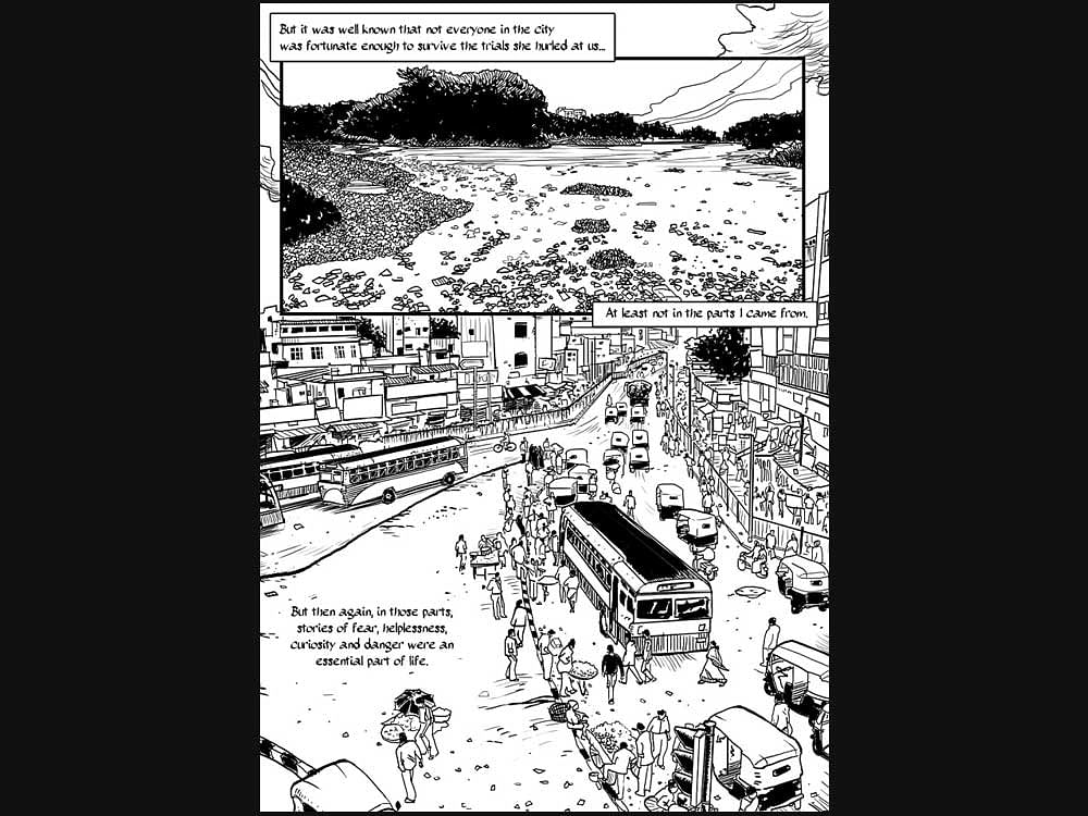 A page from Bangalore: A Graphic Novel.
