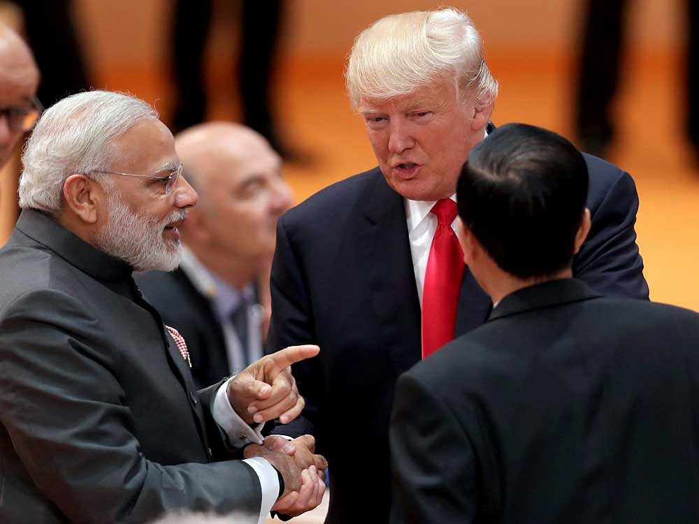 The issue of protection to Indian Information Technology professionals (IT) working in the US did come up during Prime Minister Narendra Modi's meeting with American President Donald Trump in Washington DC last month, External Affairs Minister Sushma Swaraj told the Rajya Sabha on Thursday. PTI file photo
