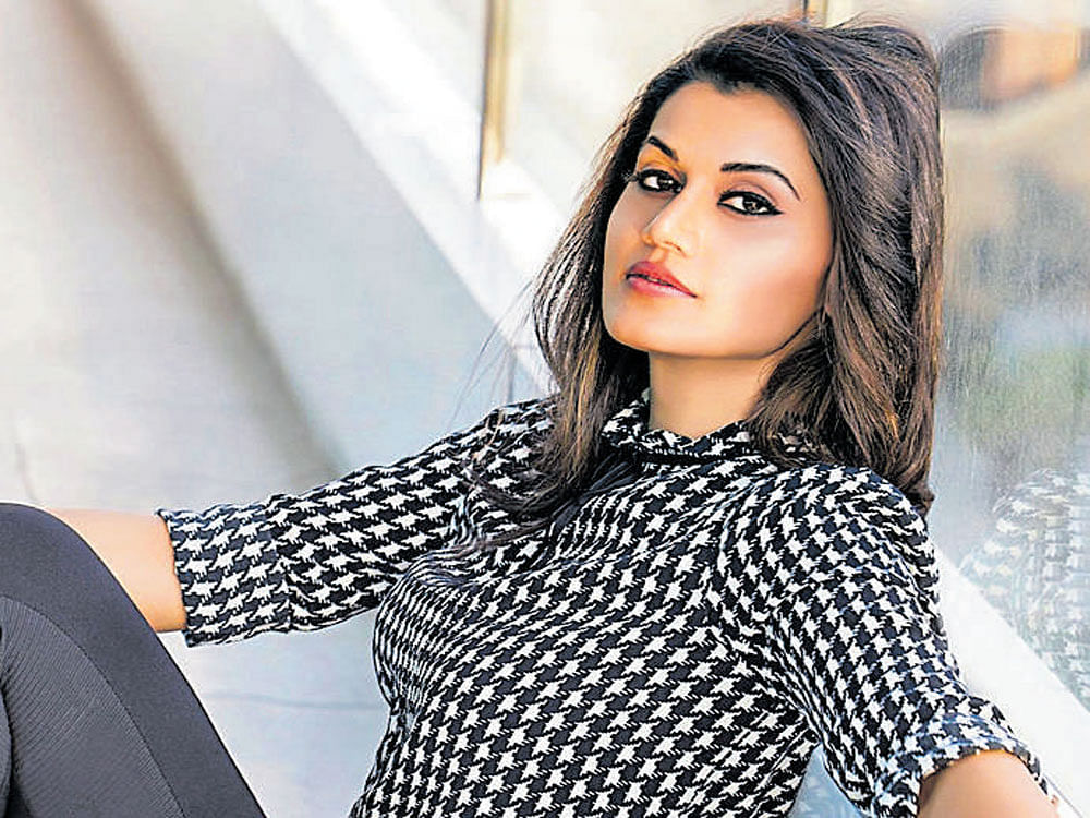 Actress Taapsee Pannu said she met Salman, 51, for the first time while shooting the song and the actor was sweet to her. File Photo