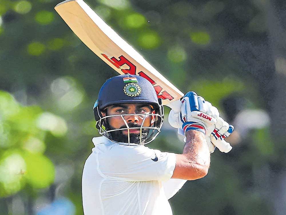 Matured: Indian skipper Virat Kohli and the rest of his side have improved leaps and bounds since their last Test series in Sri Lanka in 2015. AFP