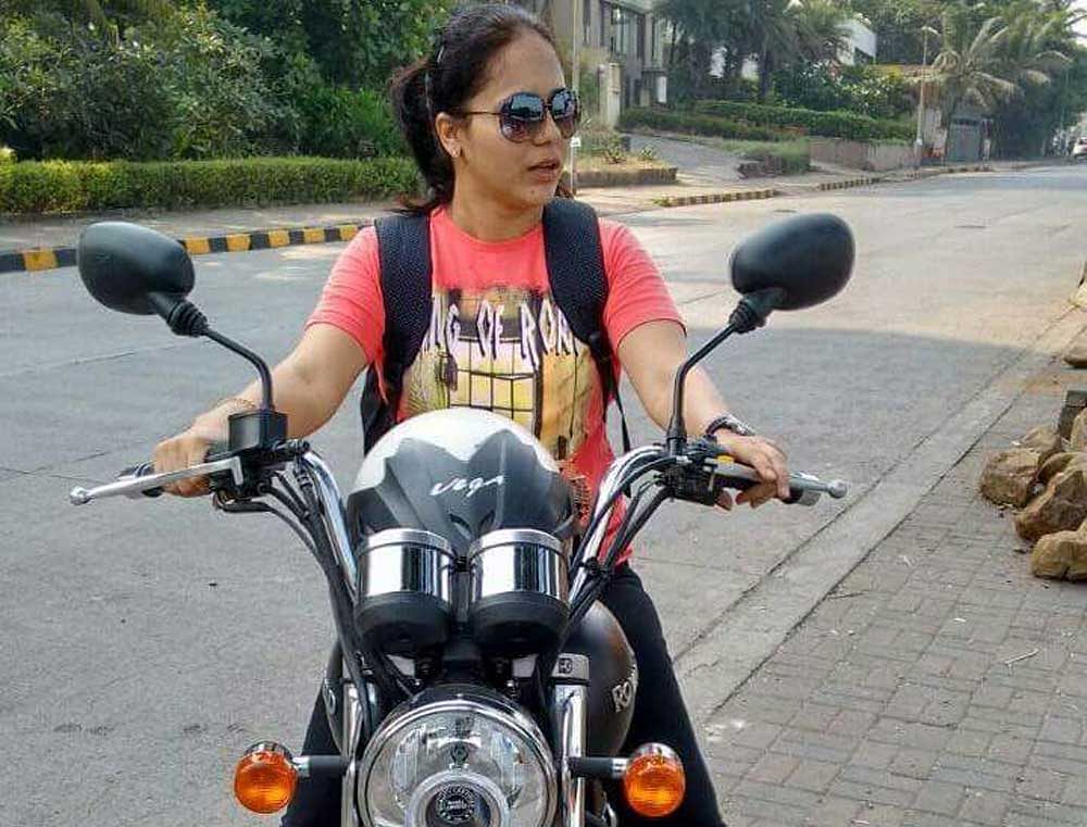 She was part of the Bikerni Biker Club - that used Bullets. She was also associated with the Morya Dhol Tasha Pathak and was active in social circles.