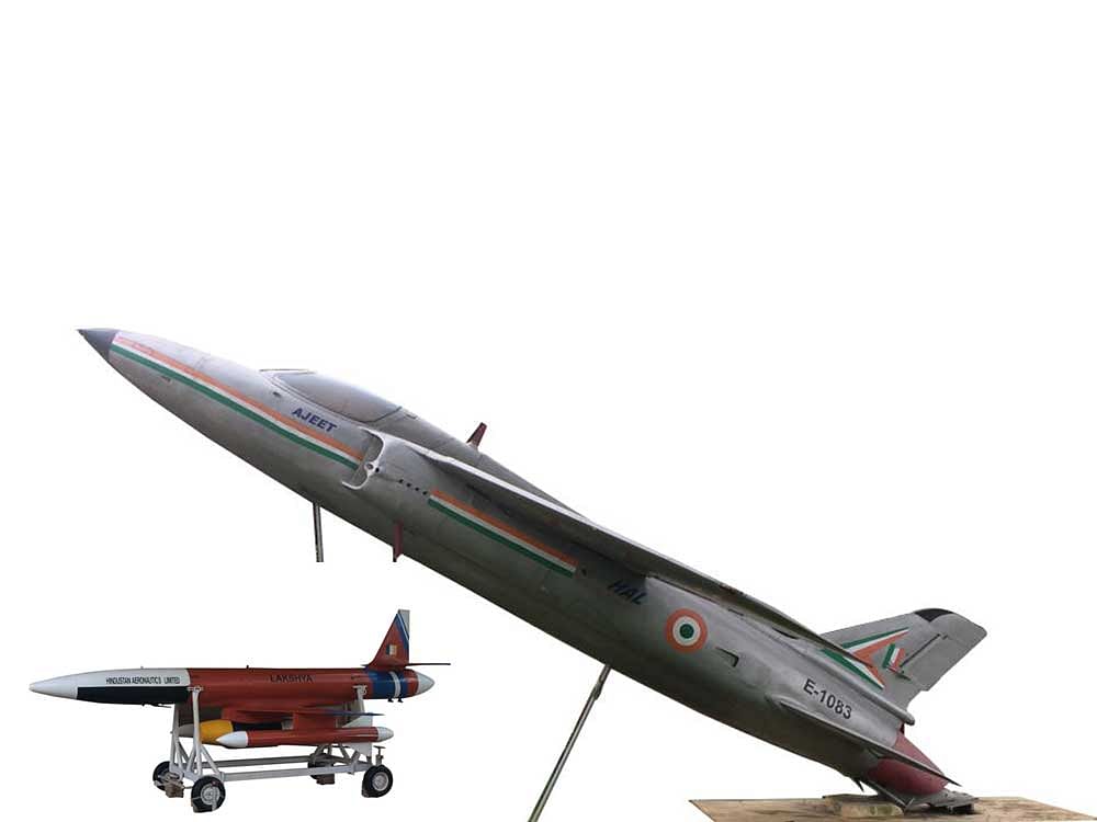 Fighter Jets: Lakshya and Ajeet on display at the museum. Photos by author