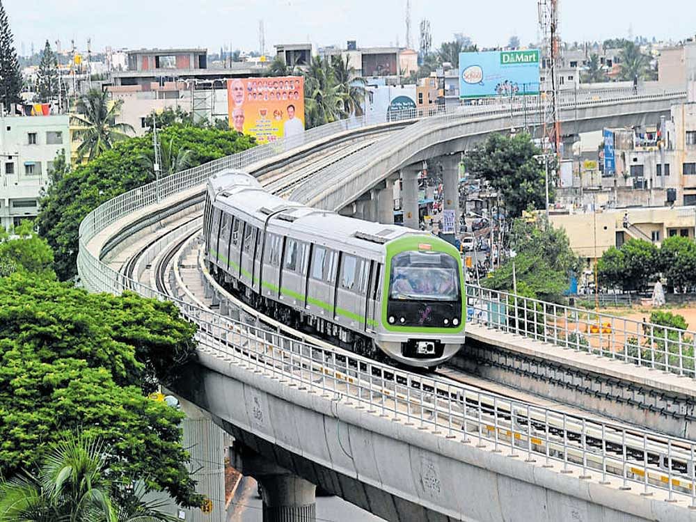 The second phase of the Bengaluru Metro is currently in feasibility check phase and is expected to be complete sometime in the next 3 years. file photo.