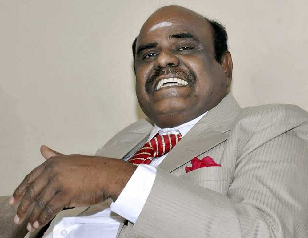 Former Calcutta High Court judge, Justice C S Karnan. PTI file photo