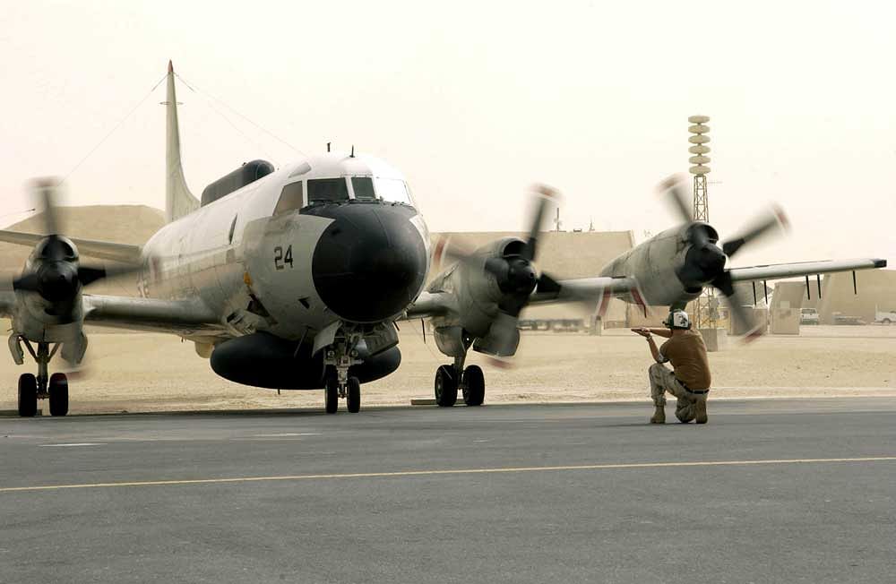 The Chinese reportedly responded to a US EP-3 surveillance plane by sending in a J-10, causing the American plane to take evasive actions. Reuters file photo.