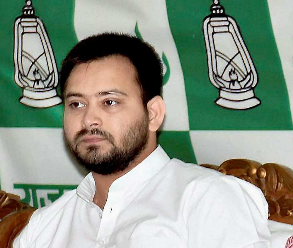 The BJP has demanded Tejaswhi Yadav's resignation under threat of paralysing the Bihar Assembly. PTI file photo.
