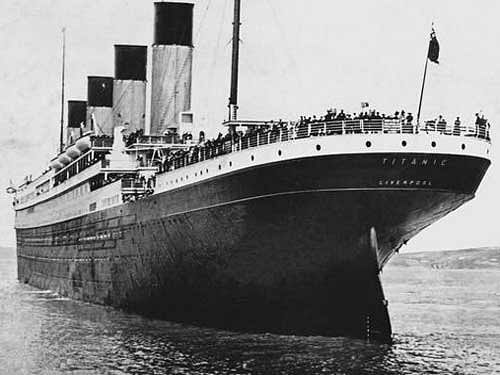 The ship collided with an iceberg during her maiden voyage from Southampton to New York City. File photo.