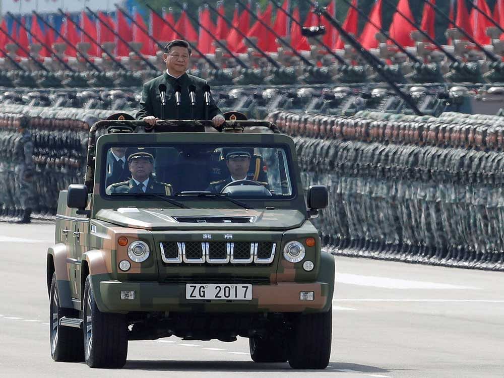 Clad in camouflage military suit, 64-year-old Xi said the Chinese military has the confidence and ability to safeguard, national sovereignty, security and development interests. Reuters file photo