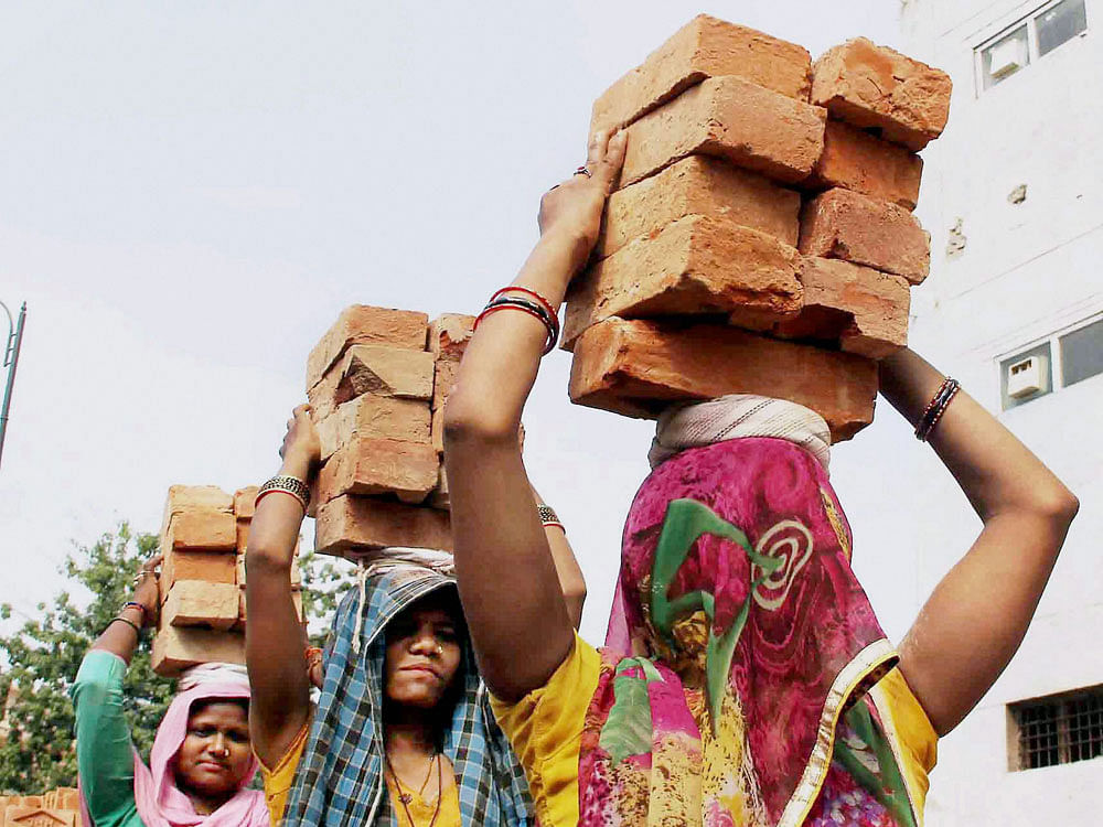 Labour Minister Bandaru Dattatreya said there are around 43 per cent of the total employees in the country are in the unorganised sector and 4.7 crore of them were in the construction sector. pti file photo