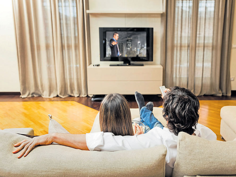 Watching TV or playing video games for more than 3 hours a day can increase the risk of children contracting diabetes. representative image.