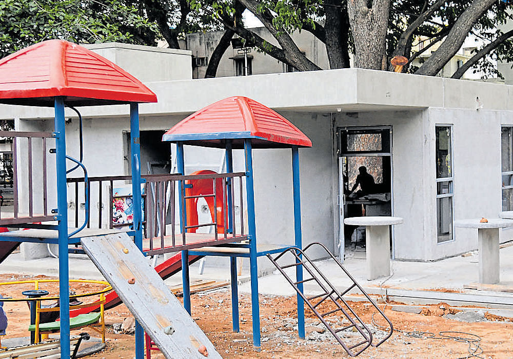 Officials have left no stone unturned to give the canteen a new look. The entrance to the canteen has been designed in a unique way.  DH file image