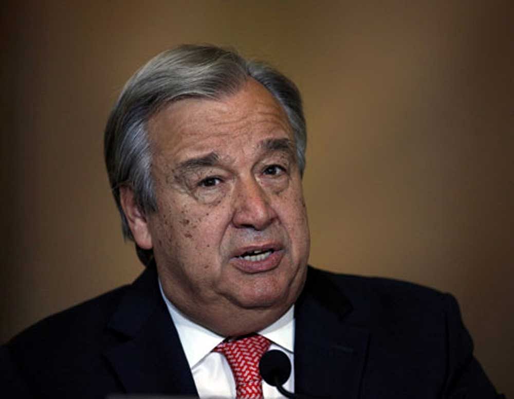 UN Secretary-General Antonio Guterres has received a notification from the US expressing the country's intention to withdraw from the Paris Agreement on climate change, his spokesman said. Reuters File Photo