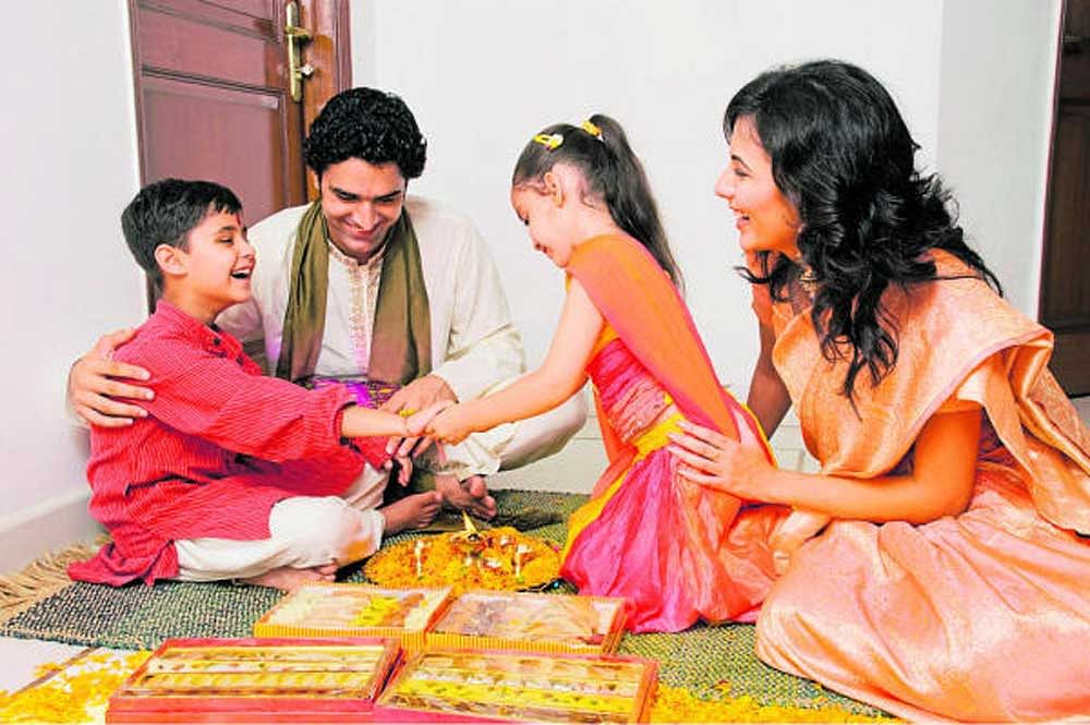 strong connect: Families are gearing up to celebrate Raksha Bandhan today.