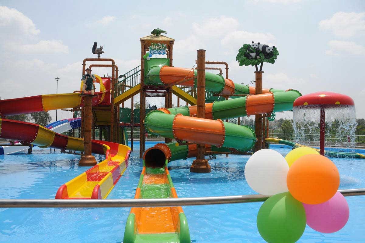 New water Ride Themed called 'Jungle Lagoon', launched at Wonder la, near Ramanagar on Wednesday. DH photo