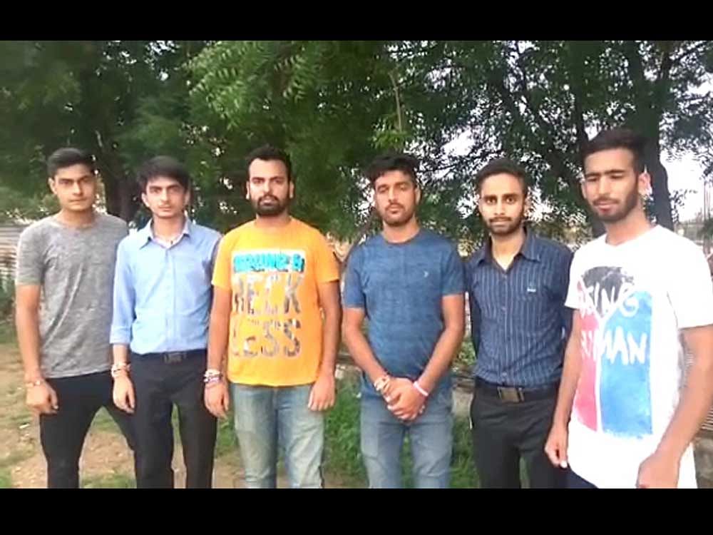 Kashmiri students at Gyan Vihar University. DH Photo