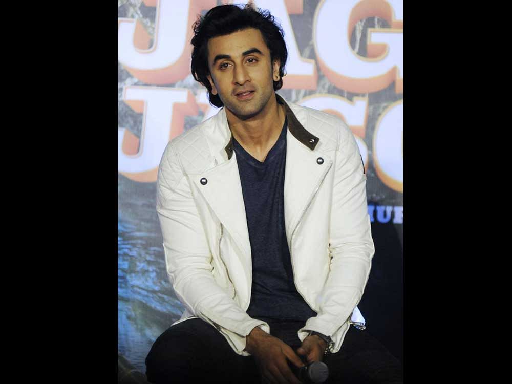 Indian Bollywood actor Ranbir attend the song launch event for their upcoming romantic comedy Hindi film 'Jagga Jasoos' written and directed by Anurag Basu, in Mumbai on June 9, 2017. / AFP PHOTO / STRINGER