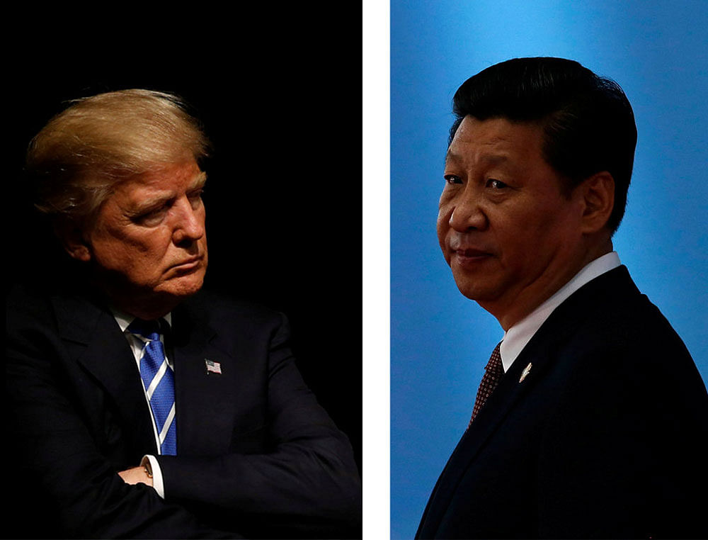 Donald Trump and Xi Jinping. Reuters file photo