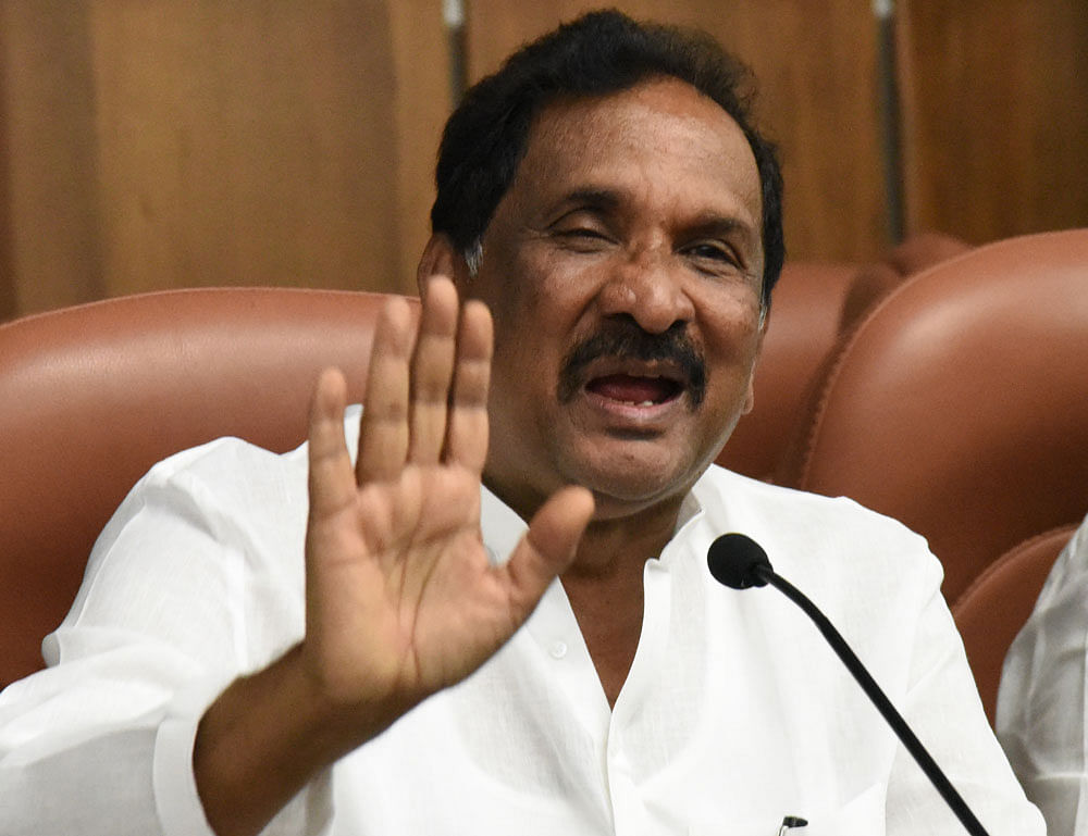 In picture: Bangalore Development Minister K J George. Photo credit: DH photo