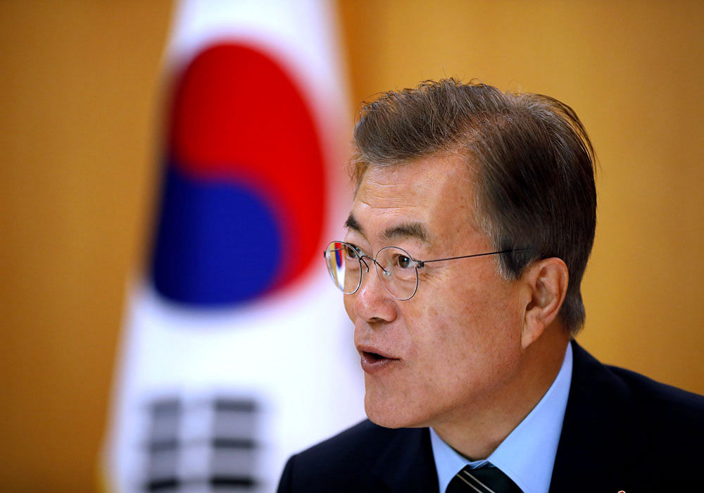 South Korean President Moon Jae-In. Reuters File photo