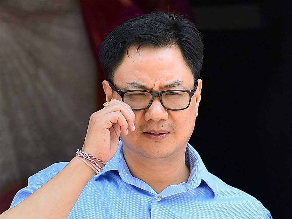 In picture: Union Minister of State for Home Affairs, Kiren Rijiju. Photo credit: PTI.