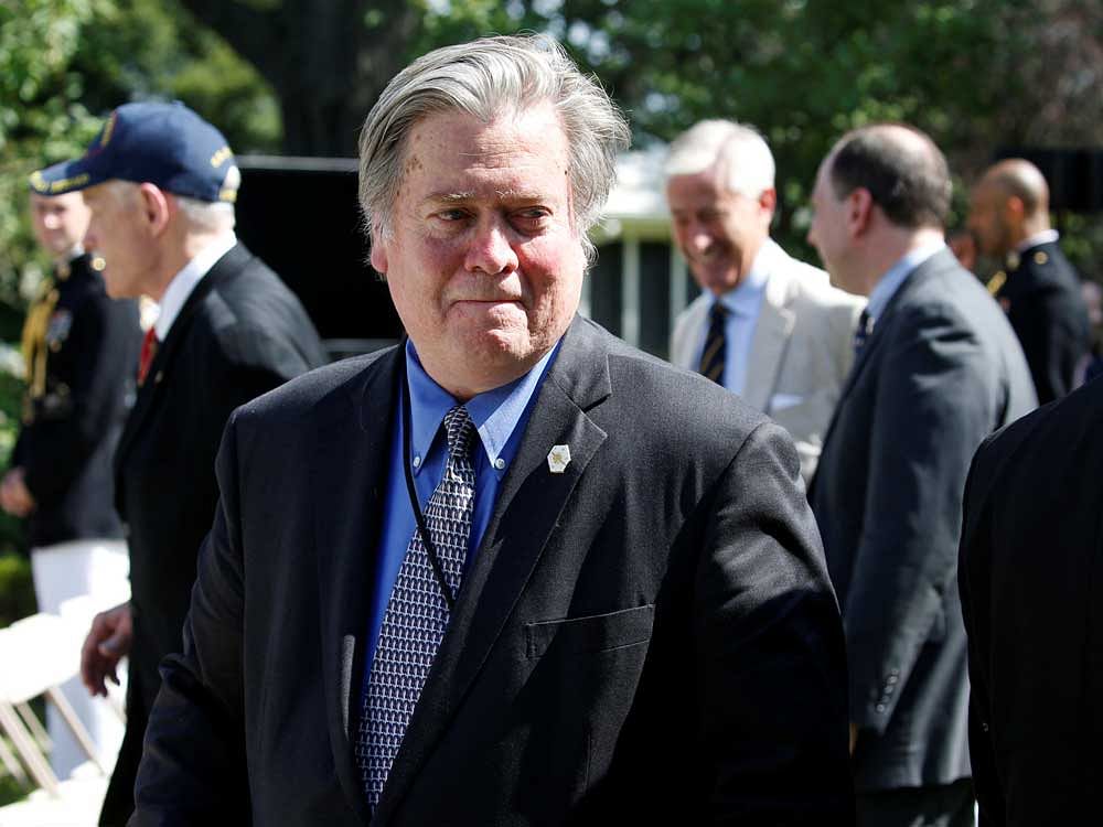 Bannon's ouster comes with the president increasingly isolated over his comments in the aftermath of white supremacist violence in Charlottesville. Reuters File Photo
