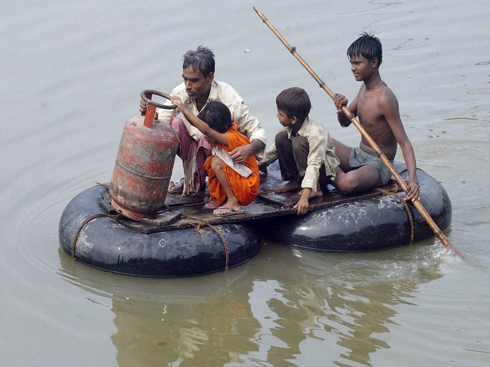 Over 20 lakh people have been hit by the floods in 24 districts of the state. File photo