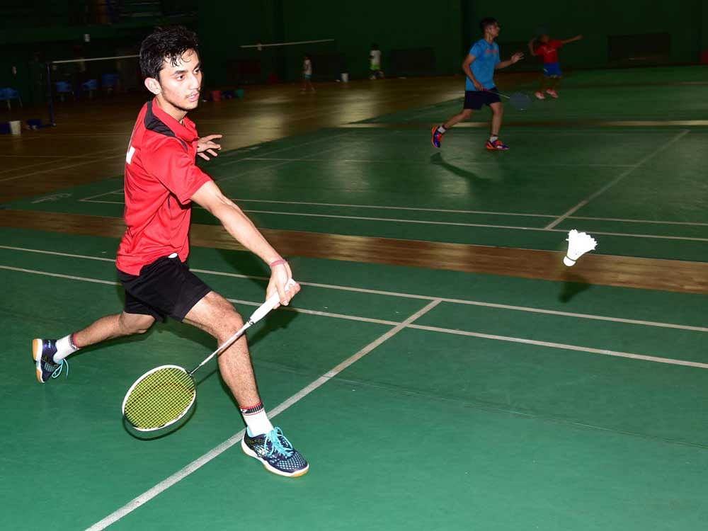 Indian shuttler Lakshya Sen believes playing against better opponents is the only to improve. DH Photo/  BH Shivakumar