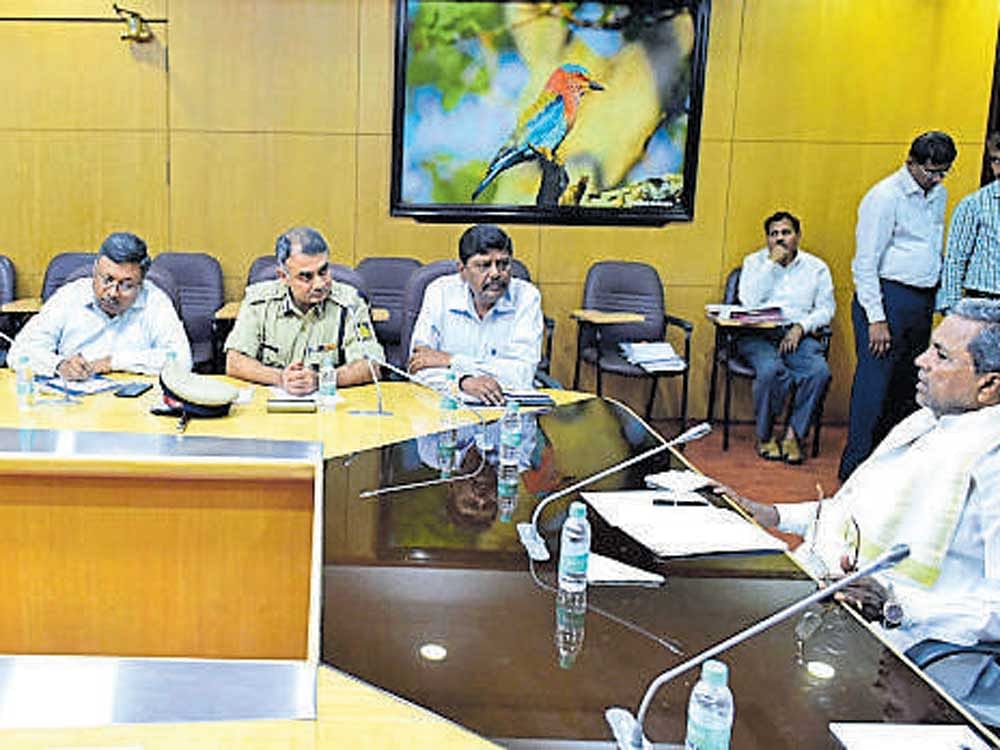Siddaramaiah wanted updates on measures planned by officers to check any untoward incidents and the situation in sensitive areas and deployment of additional forces.