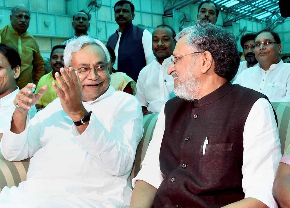 In picture: Bihar Chief Minister Nitish Kumar and Deputy Chief Minister Sushil Kumar Modi. Photo credit: PTI. Representational Image.