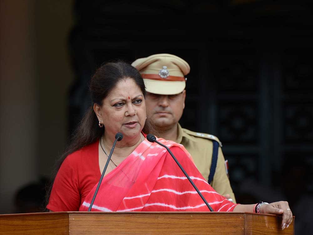 At the launch of Rajasthan Digifest, 2017 Chief Minister Vasundhara Raje said it's a unique initiative to provide free e-mail and e-vault facility to every citizen of the state. File photo