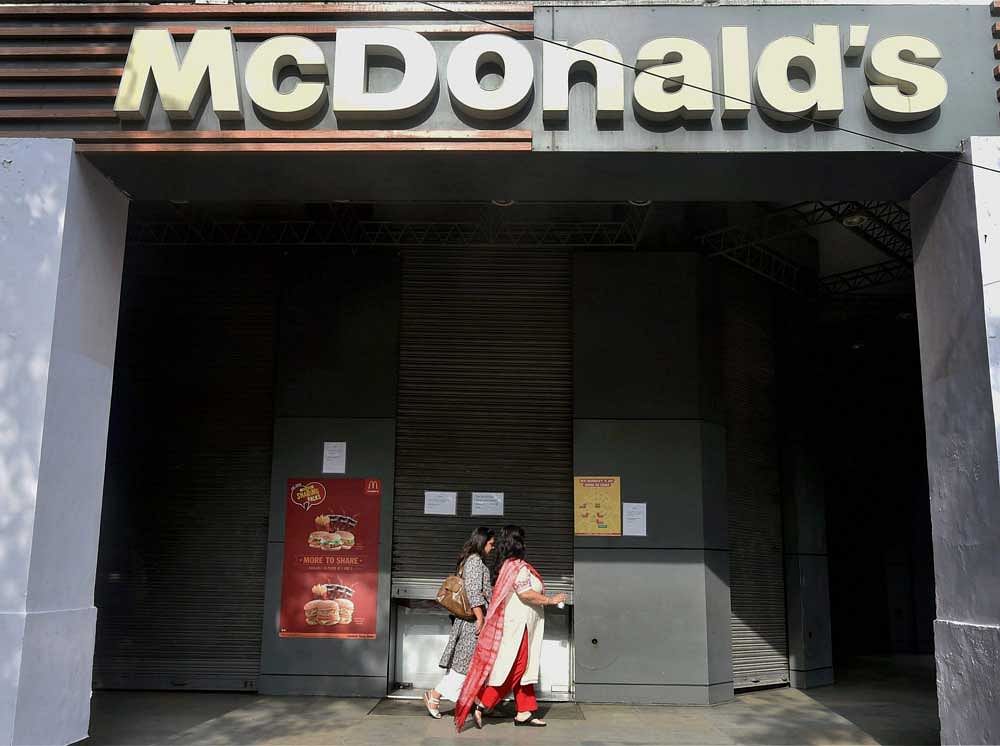 Putting off the matter for next hearing to August 30, the tribunal asked McDonald's to give an undertaking that the 169 outlets will be allowed to function till the negotiations are on. PTI file photo