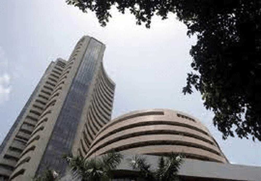 The wider NSE Nifty slipped below the 9,800-mark and hit a low of 9,783.75 before settling down by 116.75 points or 1.18 per cent at 9,796.05. Reuters File Photo