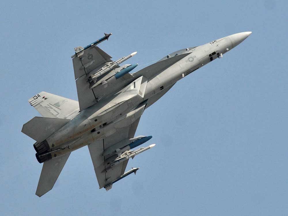 The Trump regime has informed the Congress that it 'strongly supports' transfers of F-18 and F-16 fighter proposals put forth by Boeing and Lockheed Martin respectively. File photo