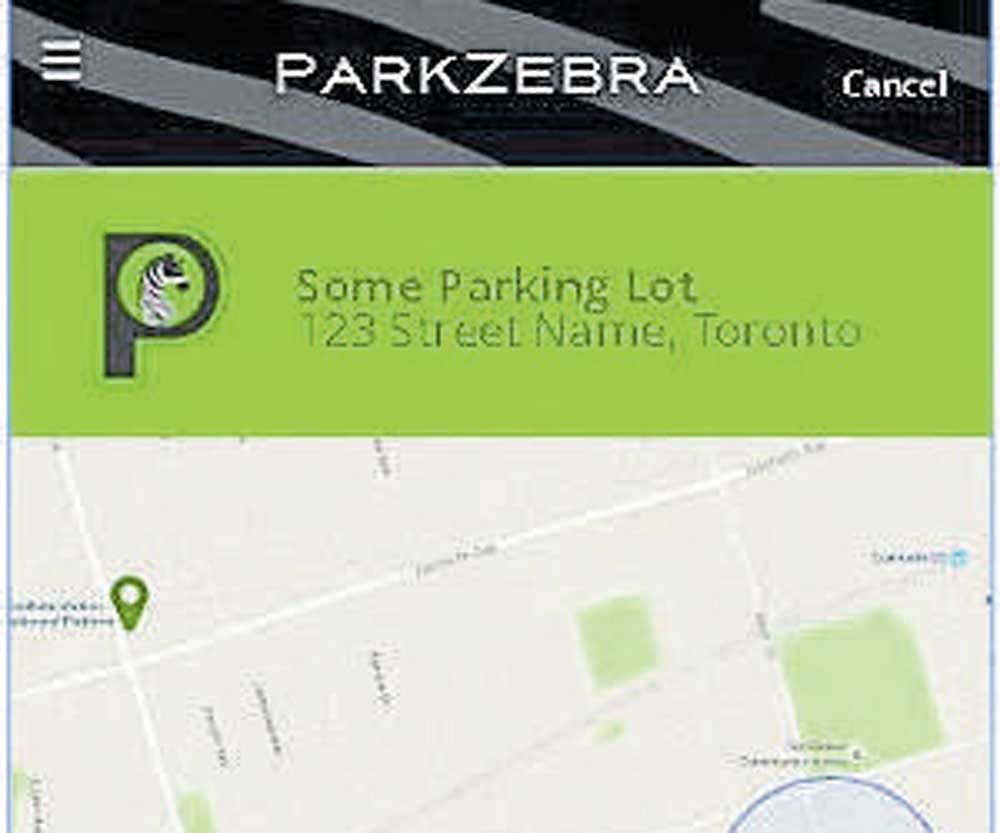 Called ParkZebra, the app was launched on Thursday, and can be downloaded on Android and Apple devices. file photo