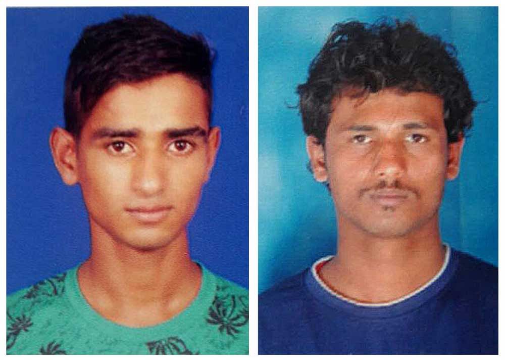 Muzzammil (20) and Amar (25) were wanted in more than 11 cases in the state including murder and attempt to murder cases, in Bengaluru on Sunday. DH Photo