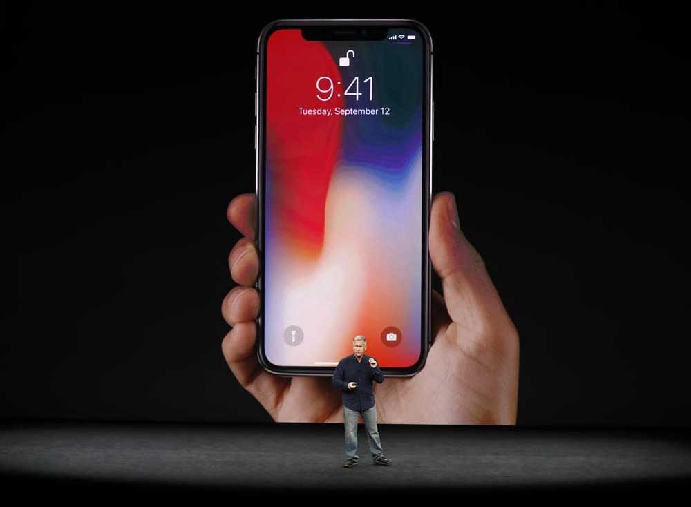 Apple Senior Vice President of Worldwide Marketing, Phil Schiller, introduces the iPhone X during a launch event in Cupertino, California, U.S. September 12, 2017. REUTERS