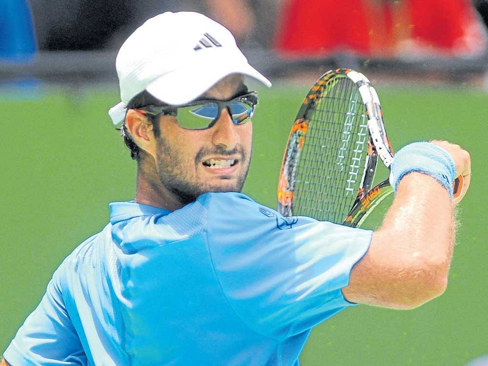 HOPEFUL: Yuki Bhambri will be looking to raise his game when India take on Canada in the Davis Cup World Group play-off tie in Edmonton. DH FILE PHOTO